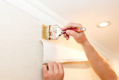 Pose de papier peint à Sainte-Soline — revêtements muraux et toiles de verre